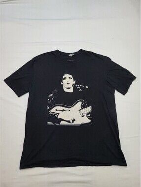Gildan Lou Reed Graphic T-Shirt Black XL Rockcore Grunge Vintage Music